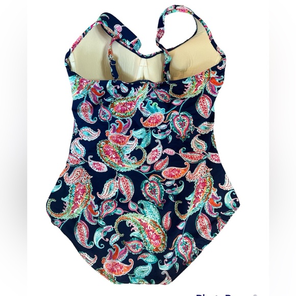 Miraclesuit Amici V-neck One Piece Swimsuit - Picture 4 of 11